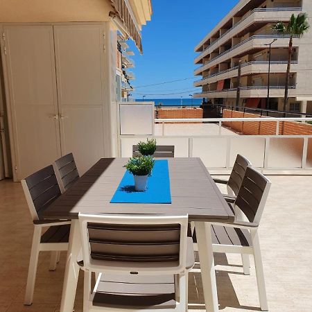 Apartamento Con Gran Terraza, Piscina Y Con Vistas Al Mar, A Solo 50 M De La Playa Daimús Exterior foto