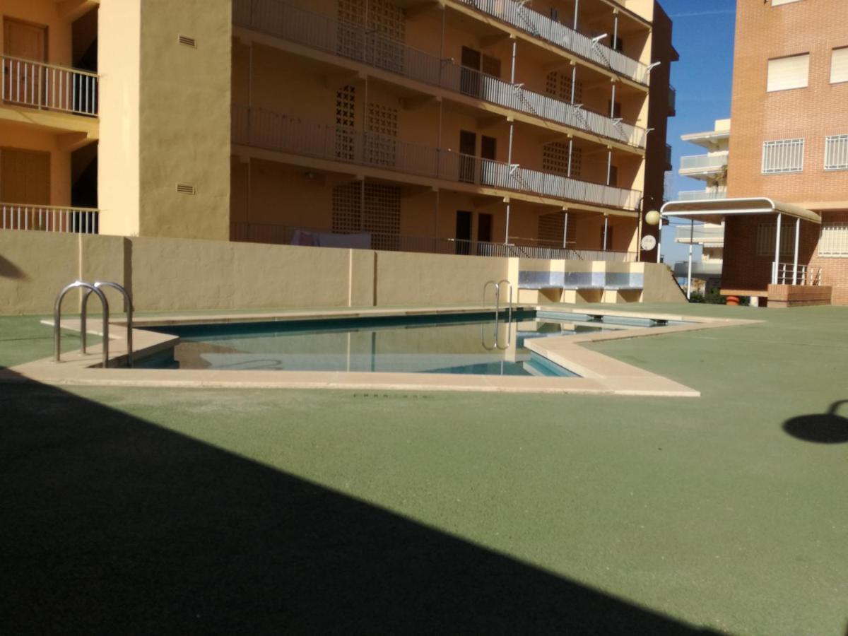 Apartamento Con Gran Terraza, Piscina Y Con Vistas Al Mar, A Solo 50 M De La Playa Daimús Exterior foto