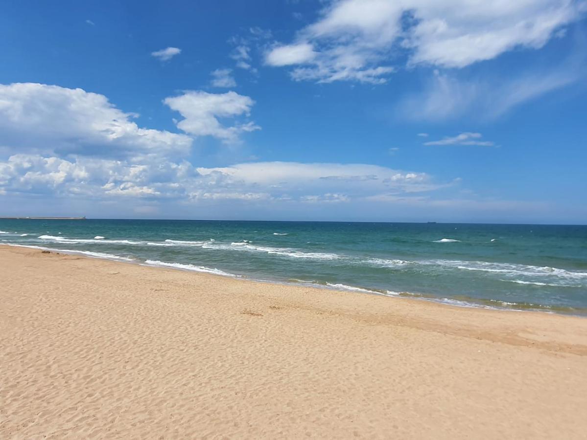 Apartamento Con Gran Terraza, Piscina Y Con Vistas Al Mar, A Solo 50 M De La Playa Daimús Exterior foto